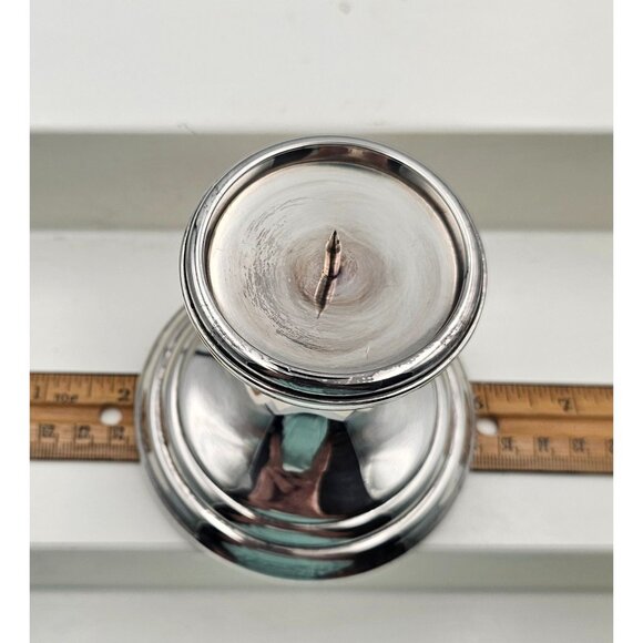 Gorham Silver Candle Holder Plate Original YC3006 Weighted Approx  3.5 In. High - Picture 7 of 7